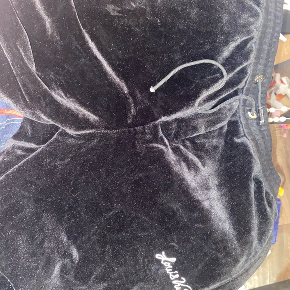 Louis Vuitton Black Velvet Sweatpants